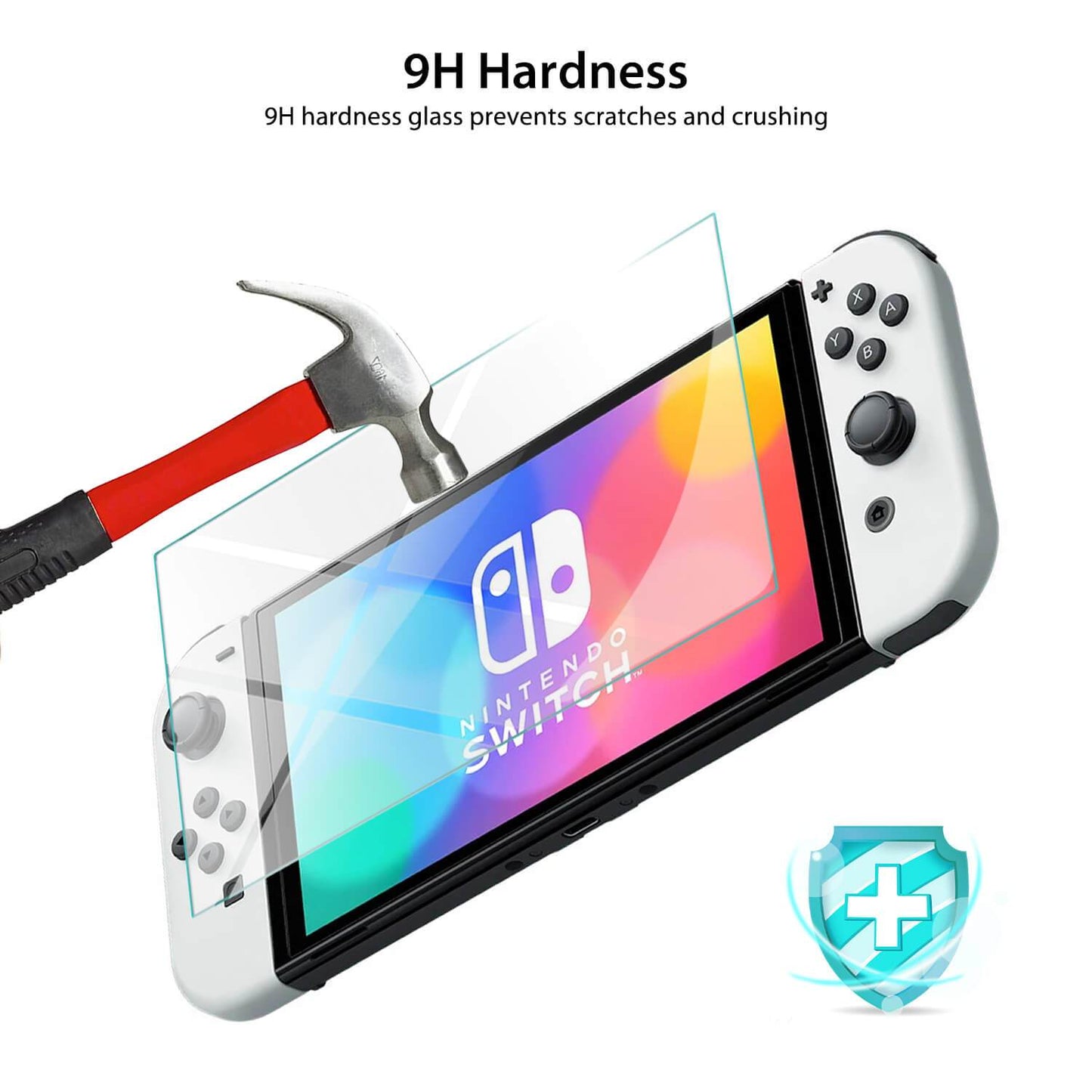 Nintendo Switch OLED 2021 Glass Screen Protector Clear 2 Pack - Toughonstore
