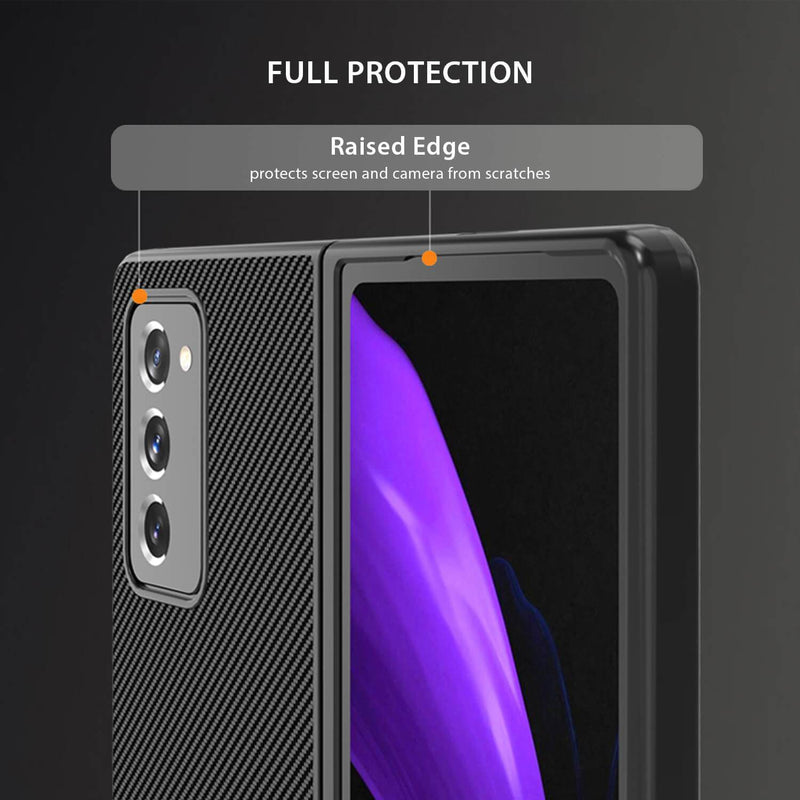 Tough On Samsung Galaxy Z Fold 2 Case Aramid Fibre Black