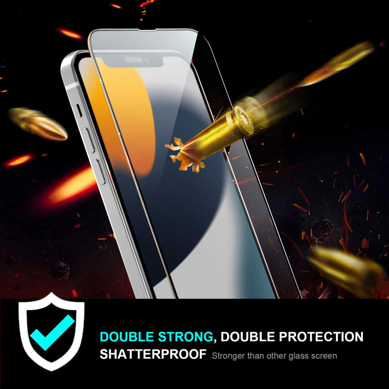 Tough On iPhone 13 Double-strong Tempered Glass Screen Protector Clear - Toughonstore