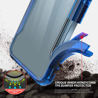 iPhone 12 Pro Max Case Tough On Tough Armor + Blue