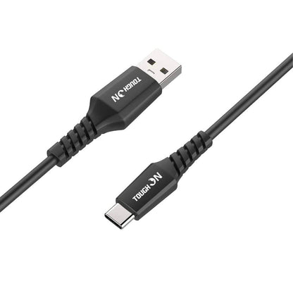 Tough on USB A to USB C Charger Cable 1m Black