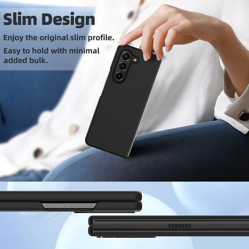 Tough On Samsung Galaxy Z Fold5 5G Case Strong Silicone Cover Black