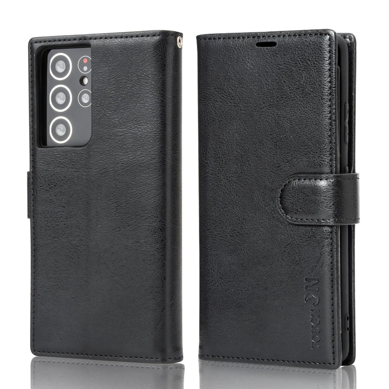 Tough On Samsung Galaxy S21 Ultra Flip Wallet Leather Case