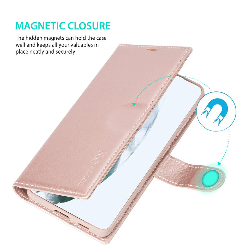 Tough On Samsung Galaxy S21 Ultra Flip Wallet Leather Case