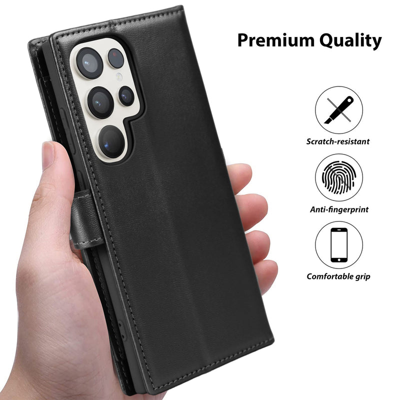 Tough On Samsung Galaxy S24 Ultra Wallet Leather Case