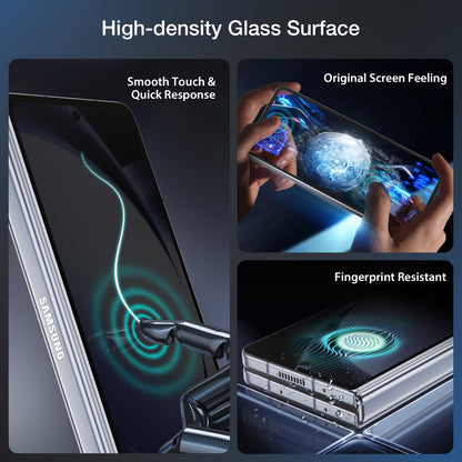 Tough On Samsung Galaxy Z Fold4 5G Tempered Glass Screen Protector with Installation Kit