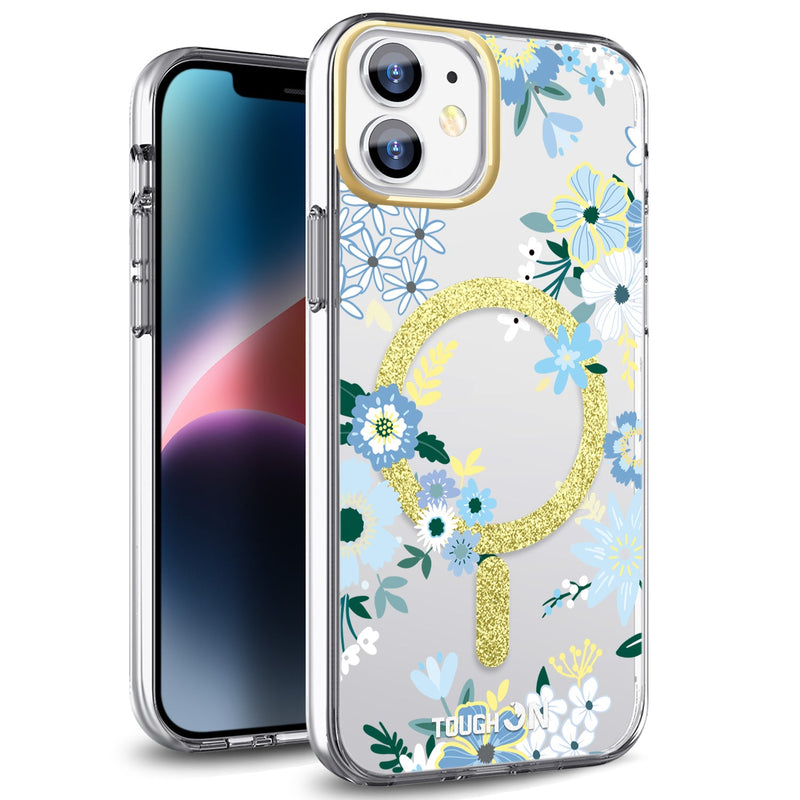 Tough On iPhone 11 Case Floral Emerald With MagSafe