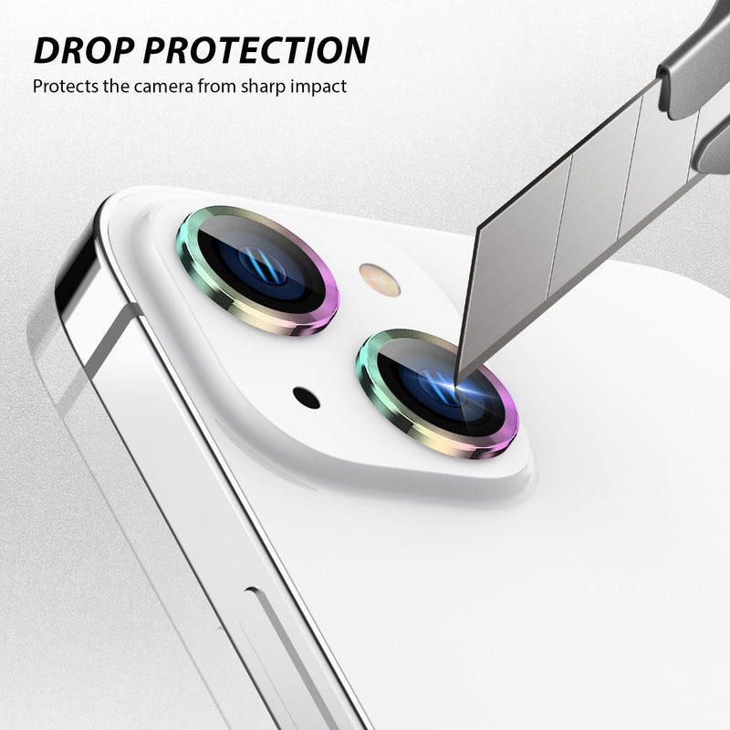 Tough On iPhone 15 Camera lens Protector Tempered Glass Individual Ring