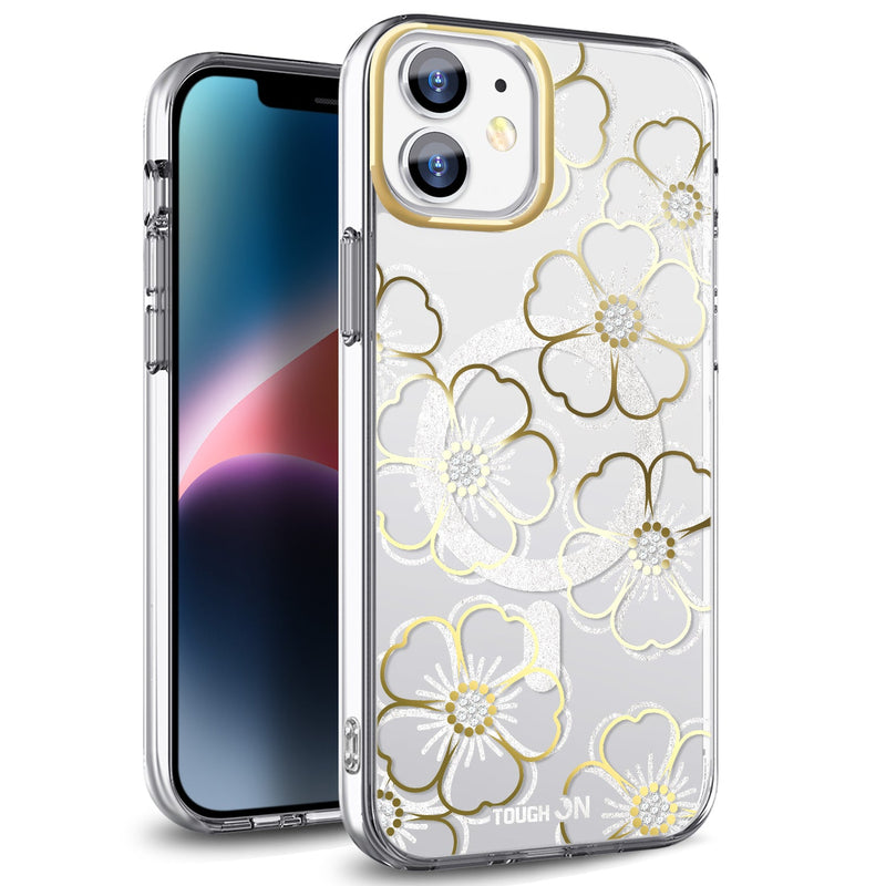 Tough On iPhone XR Case Floral Emerald With Magsafe