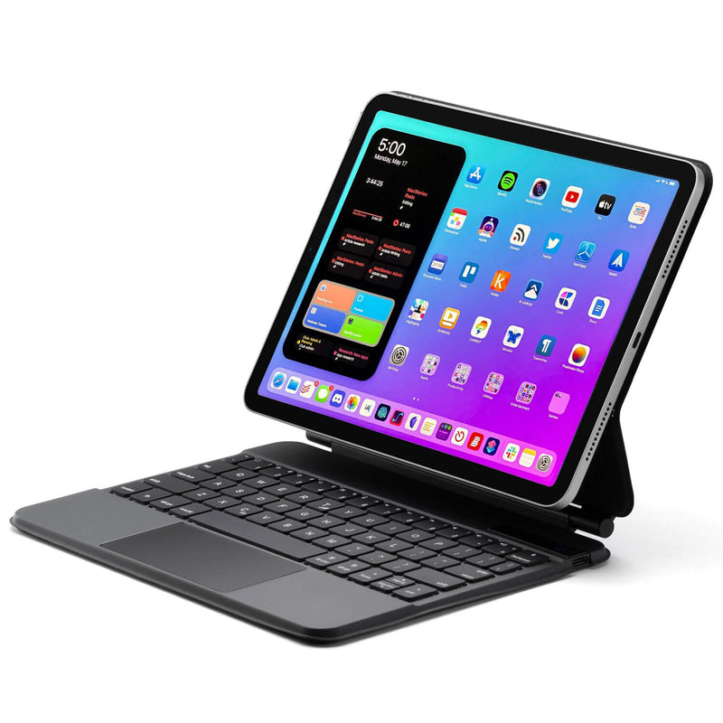 Tough On iPad Pro 12.9" 2021/2020 Wireless Magic Keyboard Trackpad Case Silver Grey