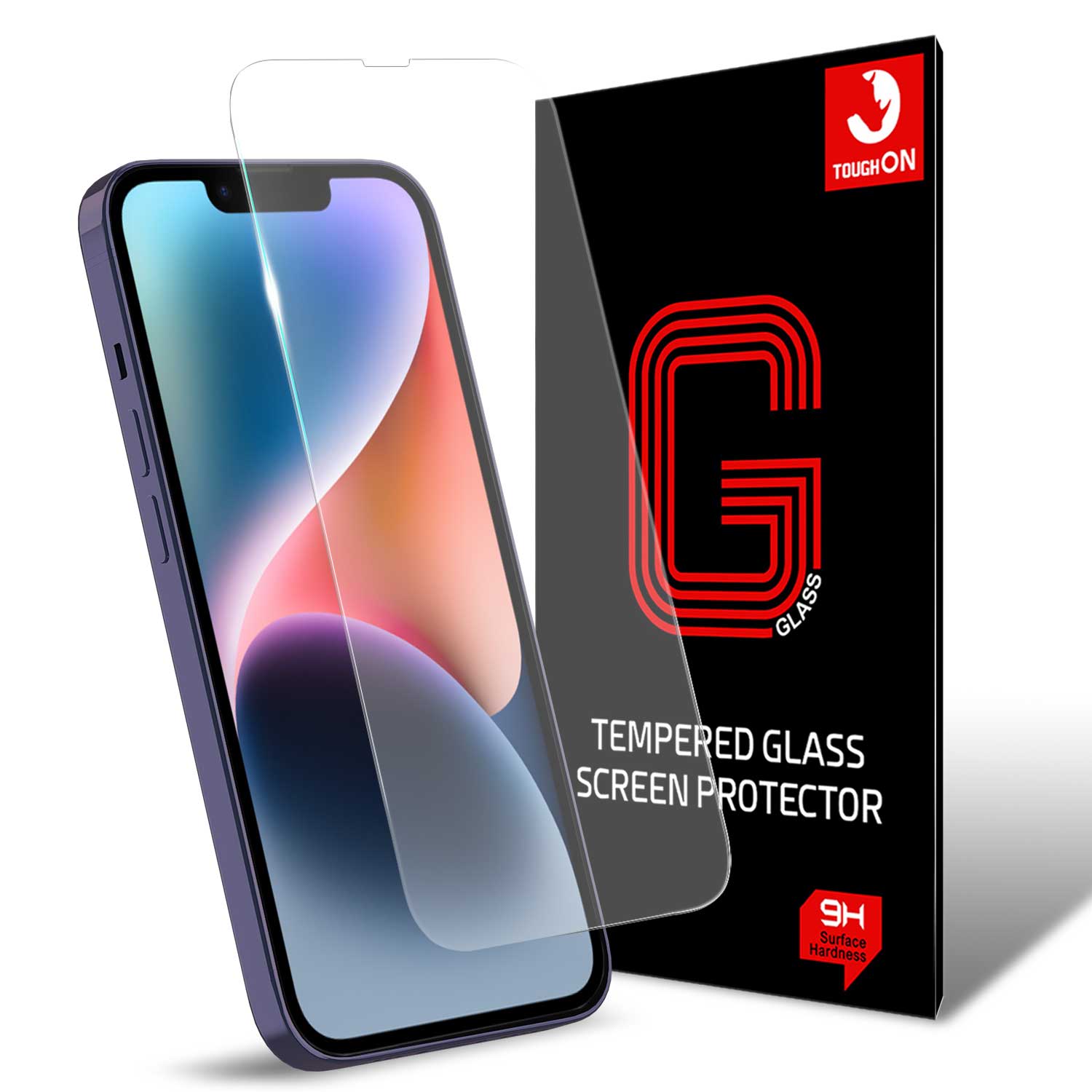 Tough On iPhone 14 Double-strong Tempered Glass Screen Protector Clear