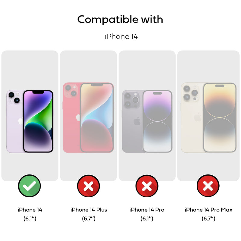 Tough On iPhone 14 Tempered Glass Screen Protector Anti-Microbial