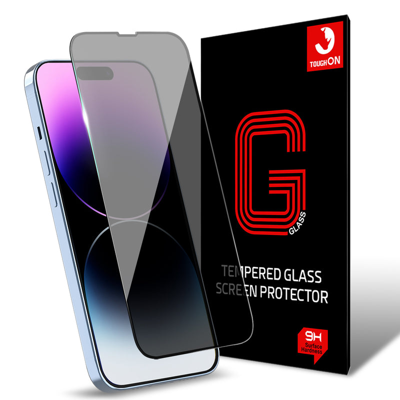 Tough On iPhone 14 Pro Privacy Full Cover Glass Screen Protector