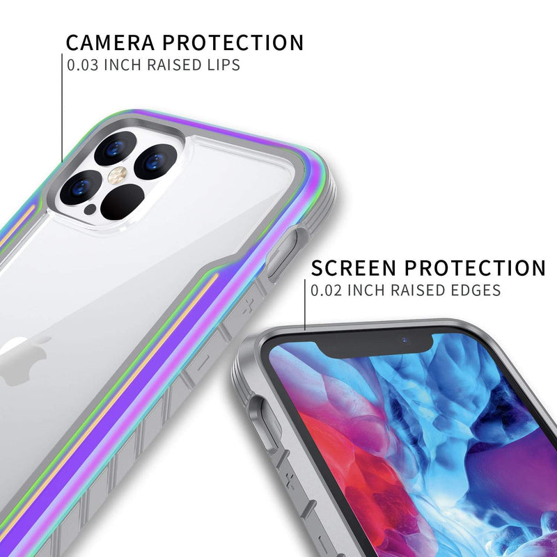 iPhone 12 / iPhone 12 Pro Case Tough On Iron Shield Iridescent