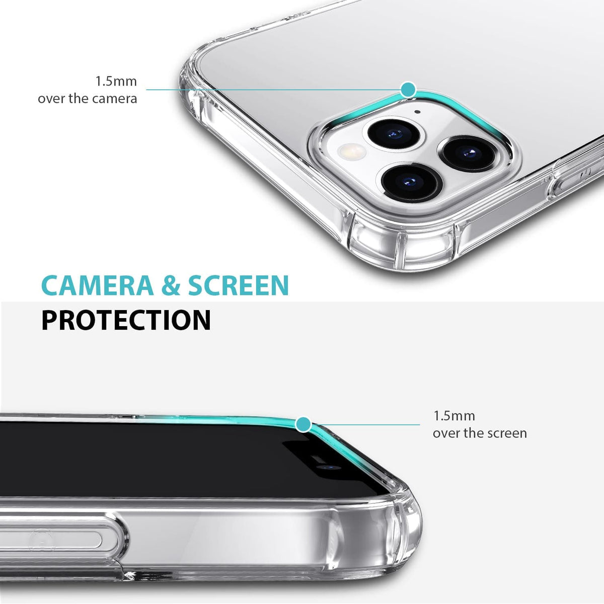iPhone 12 / iPhone 12 Pro Case Tough On Tough TPU Clear