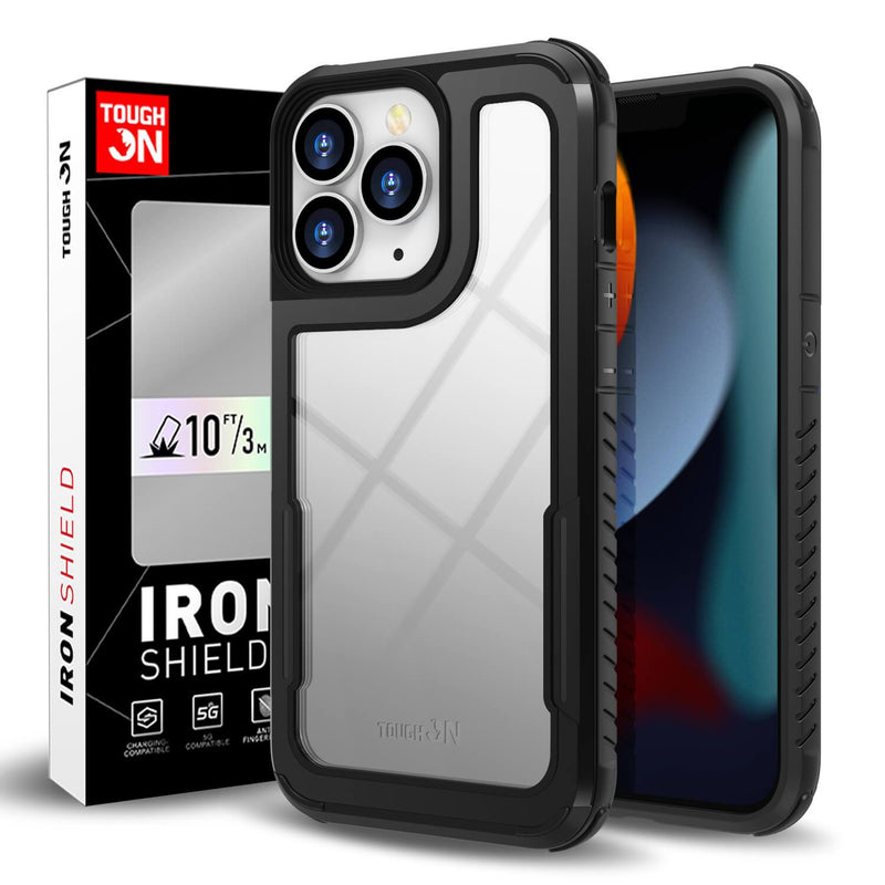 Tough On iPhone 13 Pro Max Case Iron Shield Black