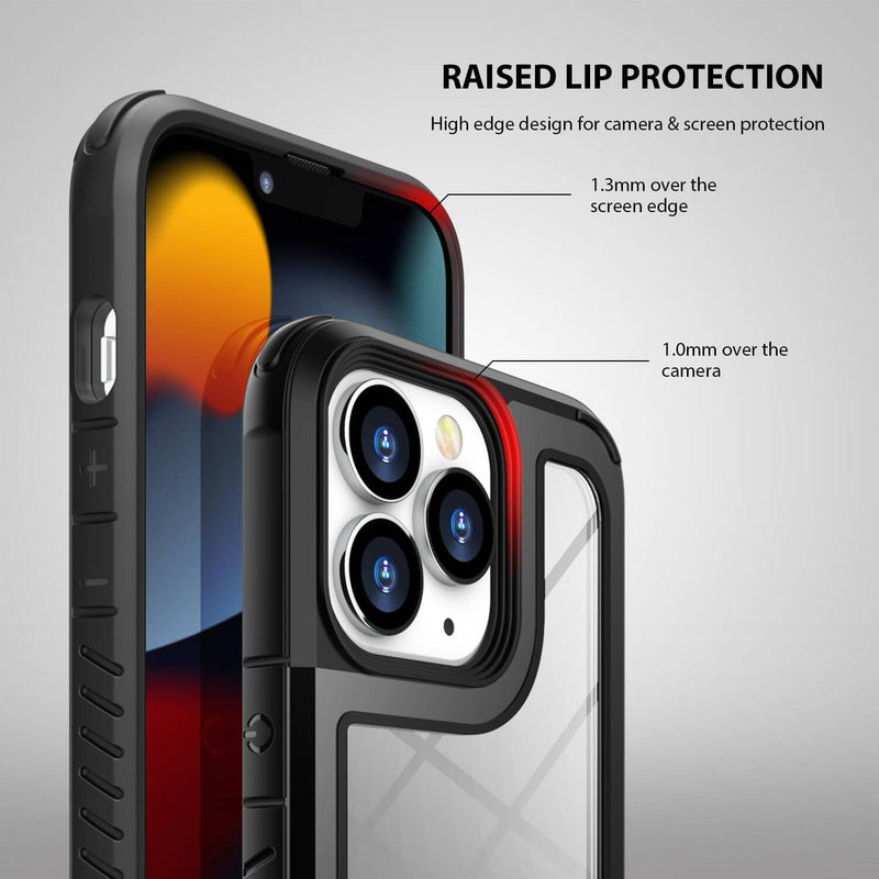 Tough On iPhone 13 Pro Case Iron Shield Black