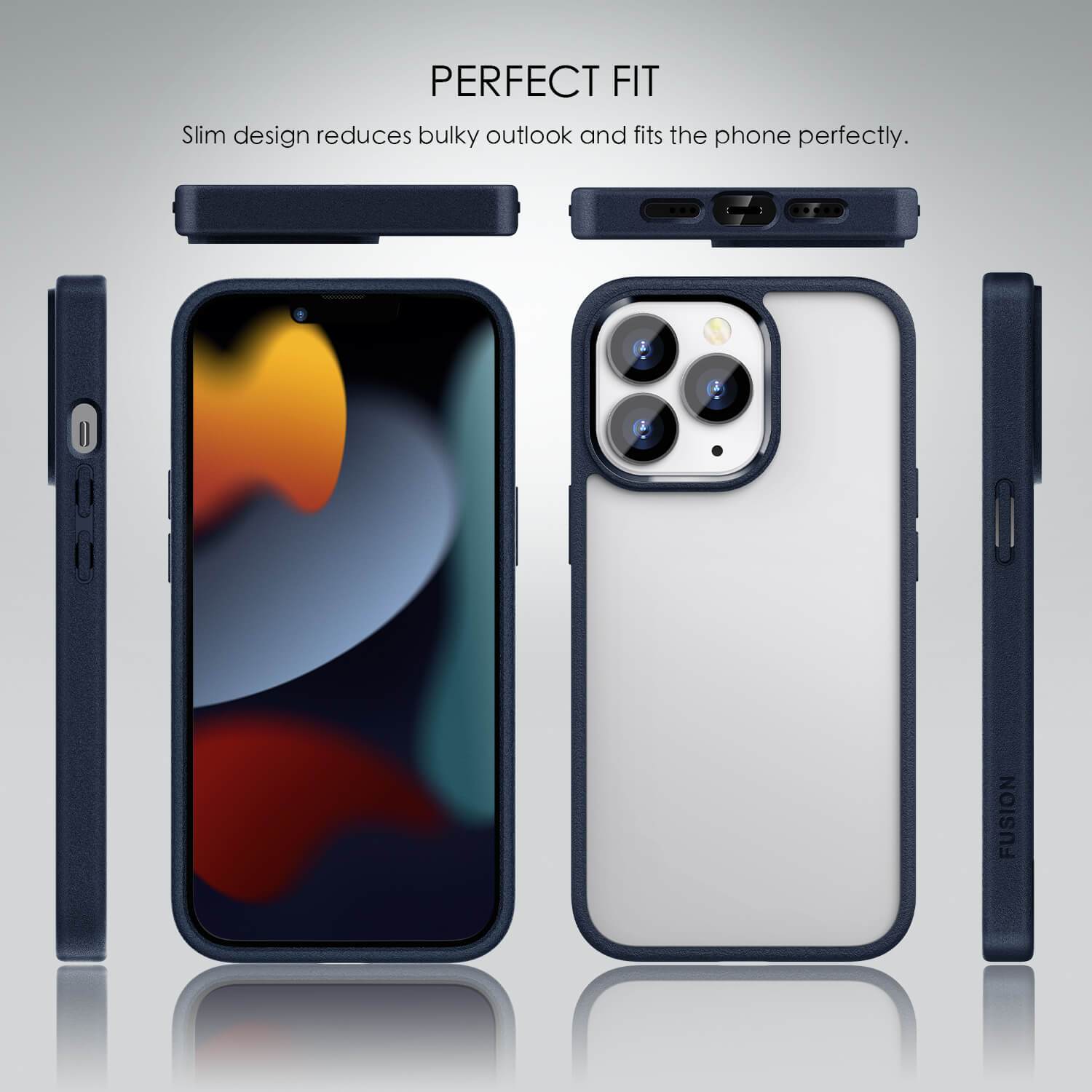 Tough On iPhone 13 Pro Max Case Tough Fusion Blue - Toughonstore