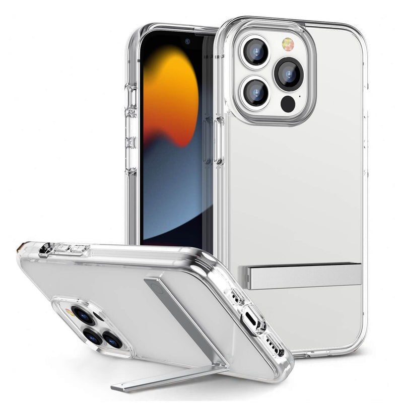 Tough On iPhone 13 Pro Max Case With Kickstand Ultra-Thin Clear