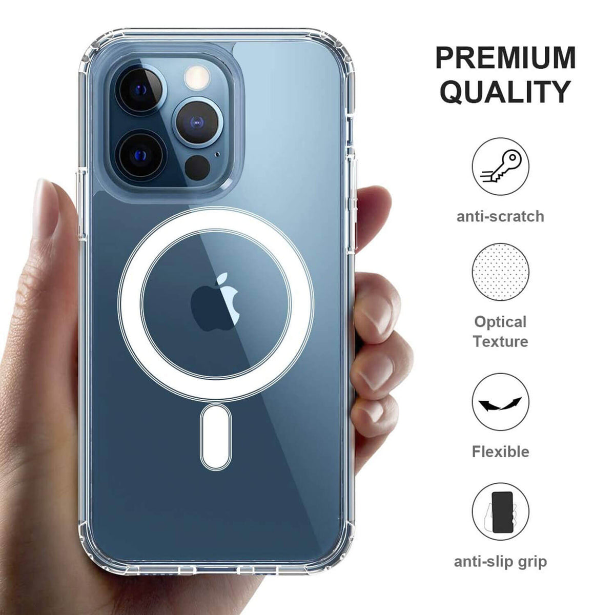 Tough On iPhone 13 Pro Max Case Clear With Magsafe