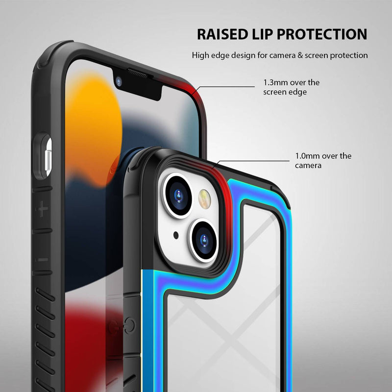 Tough On iPhone 13 Case Iron Shield Iridescent