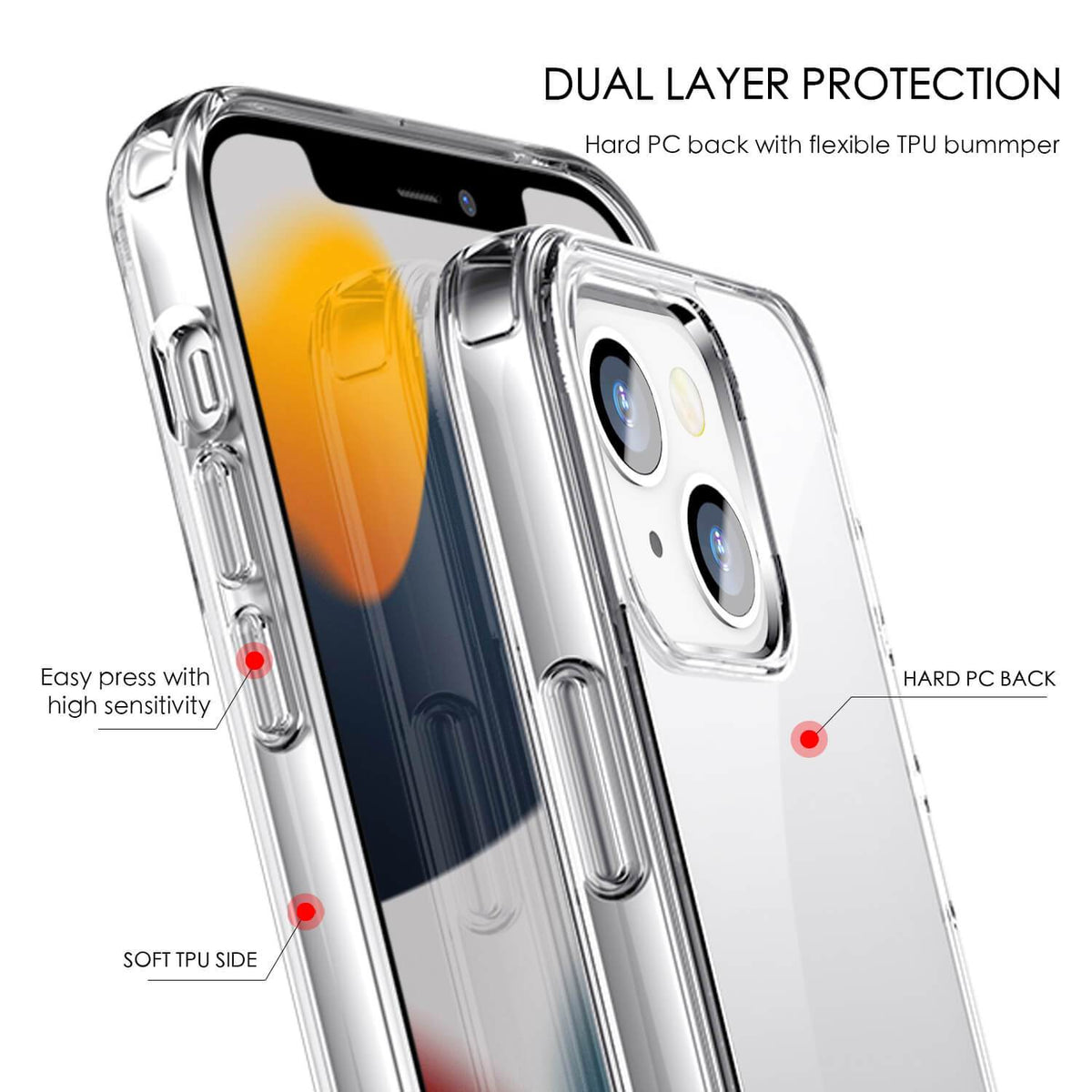 Tough On iPhone 13 mini Case Air Clear - Toughonstore