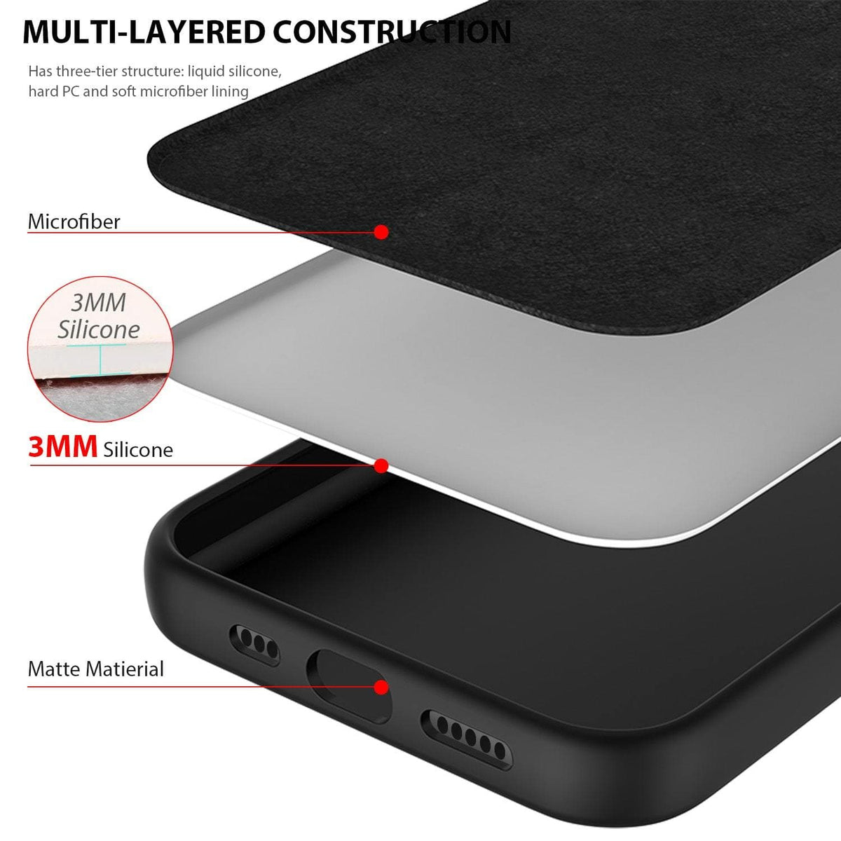 iPhone 12 / iPhone 12 Pro Case Tough On Strong Liquid Silicone
