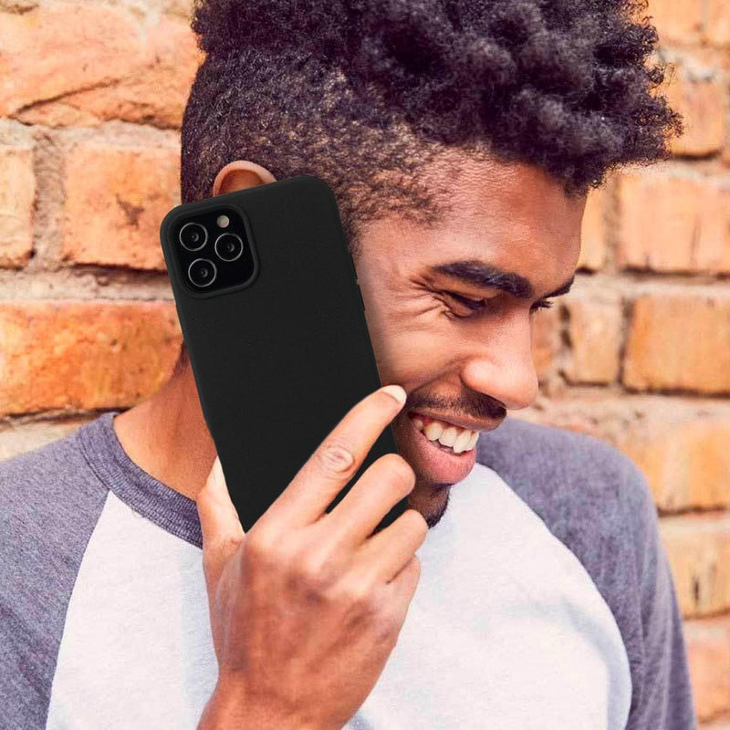 iPhone 12 / iPhone 12 Pro Case Tough On Strong Liquid Silicone Black