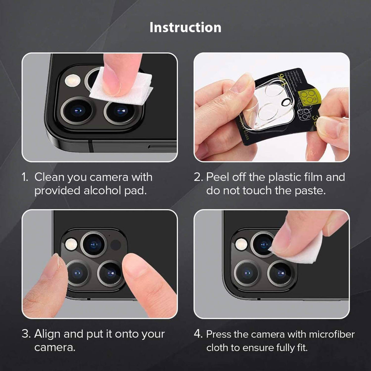 Tough On iPhone 13 Pro Rear Camera Protector Tempered Glass - Toughonstore