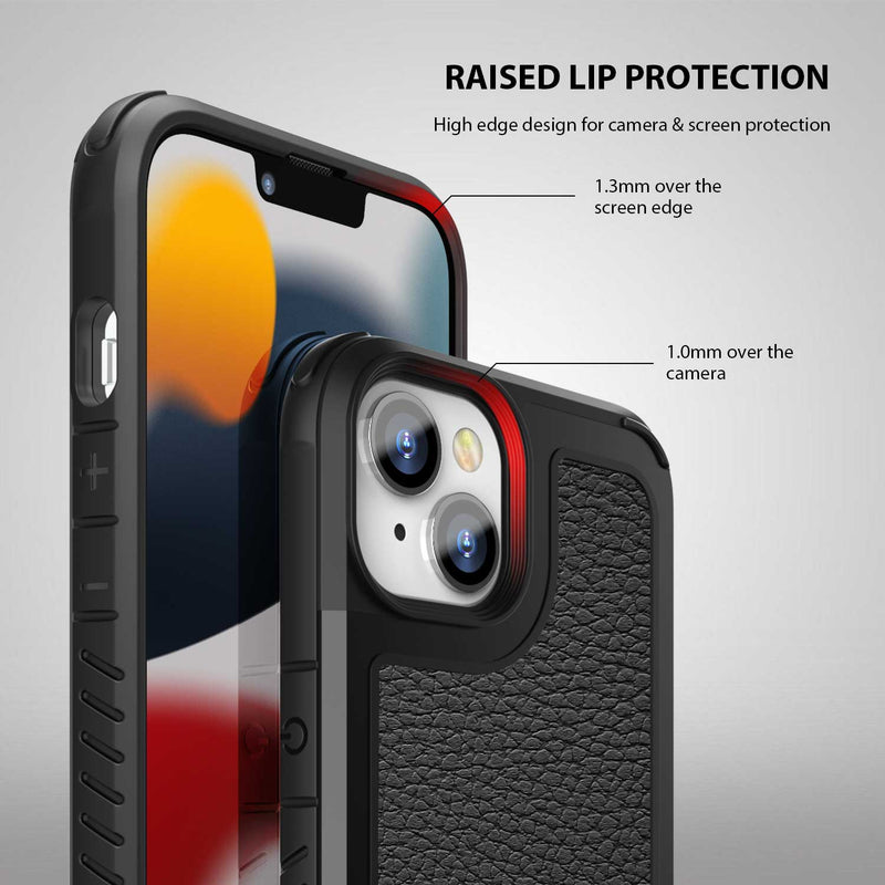 Tough On iPhone 14 Case Iron Shield Black