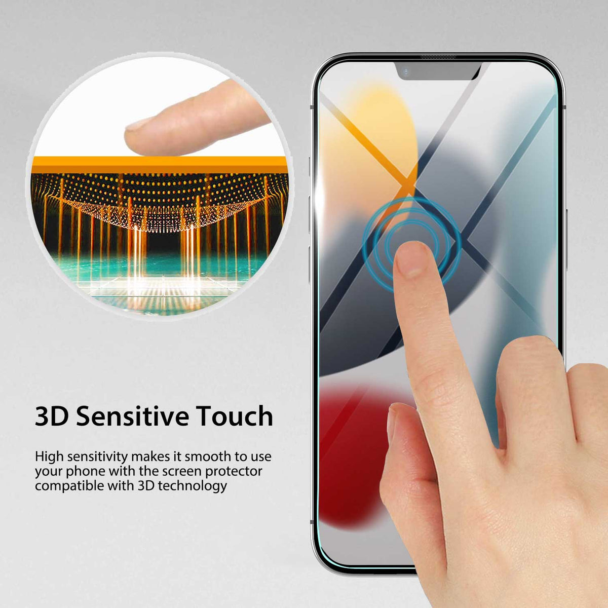 Tough On iPhone 13 Mini Full Tempered Glass Screen Protector 2 Pack - Toughonstore