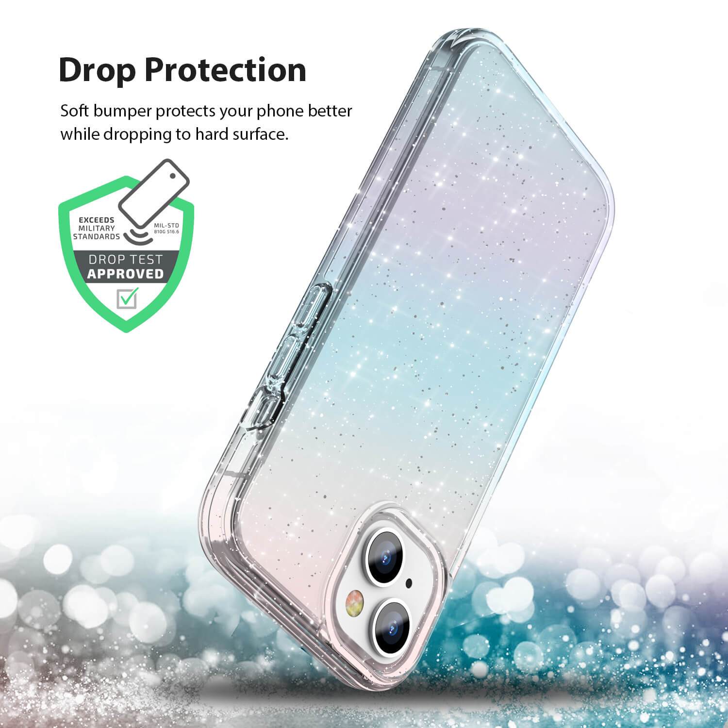 Tough On iPhone 13 Case Glitter Iridescent - Toughonstore
