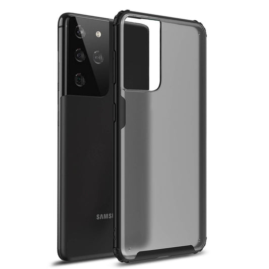Tough On Samsung Galaxy S21 Ultra 5G Case Matte Clear Black