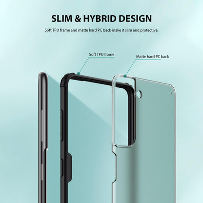 Tough On Samsung Galaxy S21 Ultra 5G Case Matte Clear Black