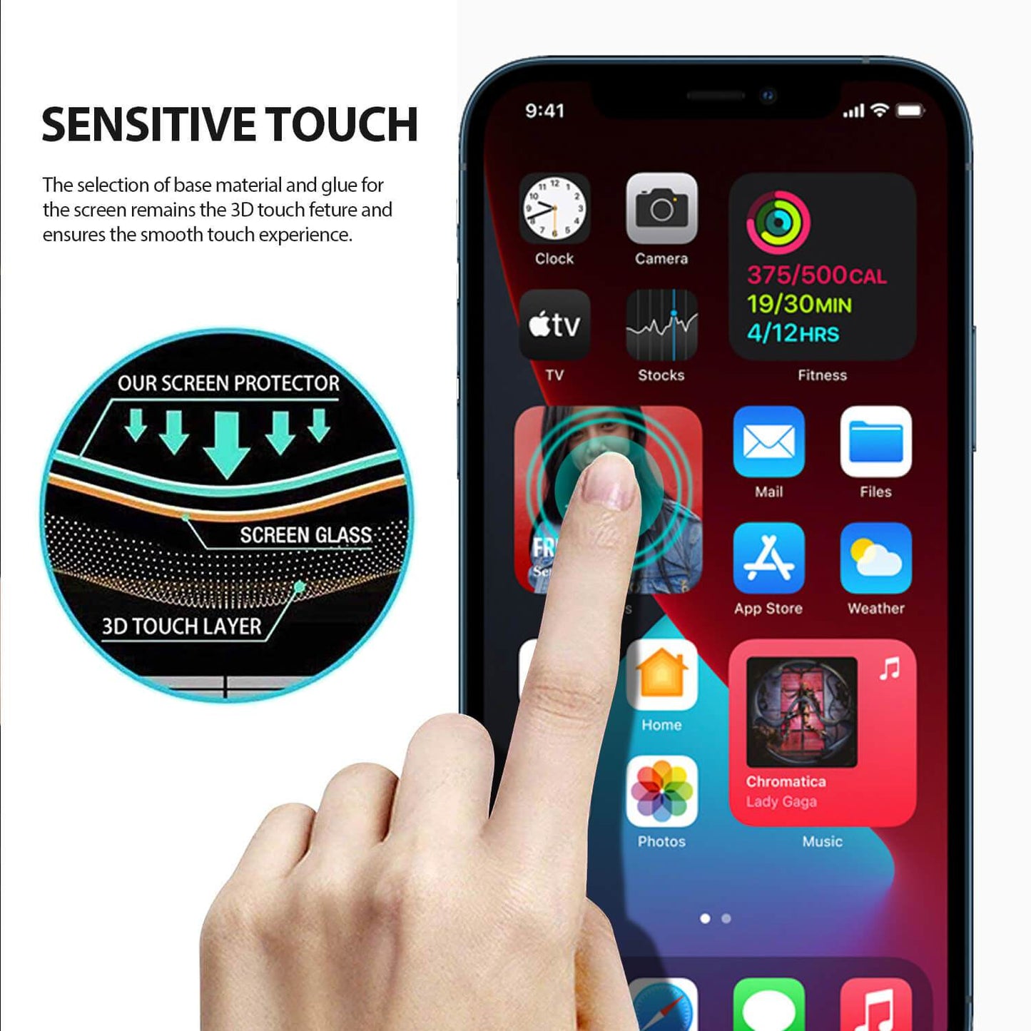 iPhone 12 Pro Max Privacy Screen Protector Tough On Full Glass